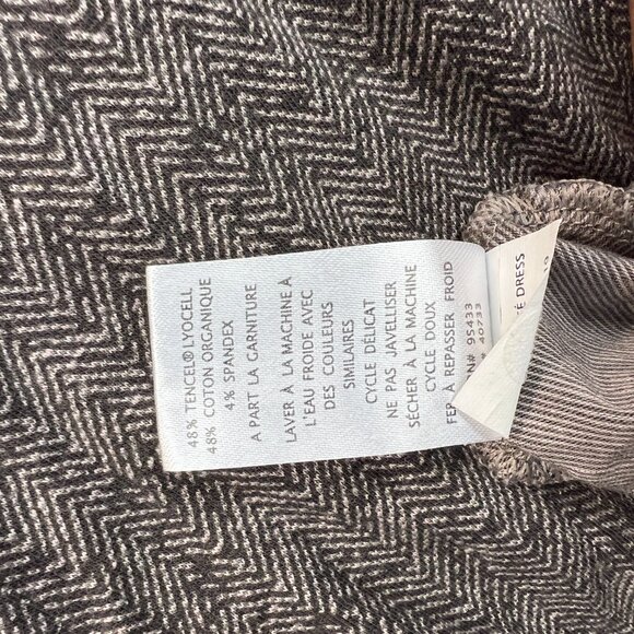 Toad&Co Womens Dress Herringbone V Neck Half Sleeve Belted Organic Cotton Small - Picture 12 of 15